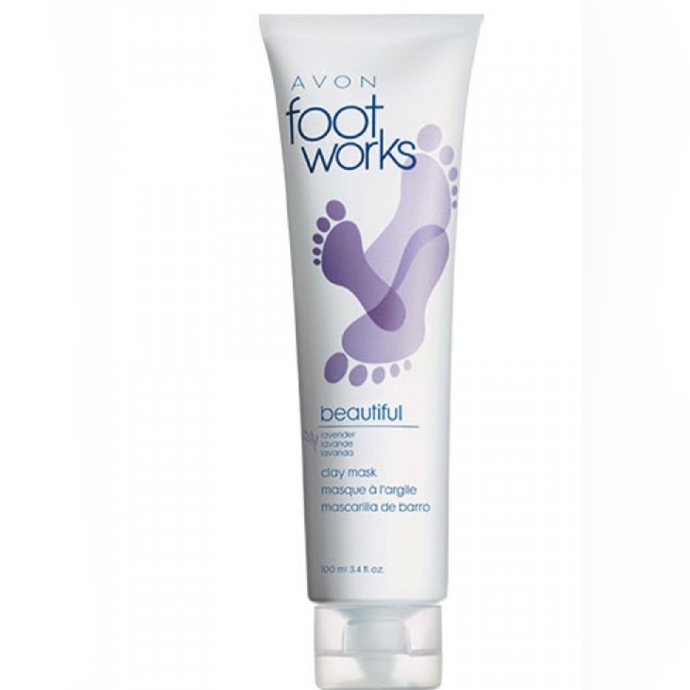 Avon Foot Works Beautiful Lavender Clay Mask